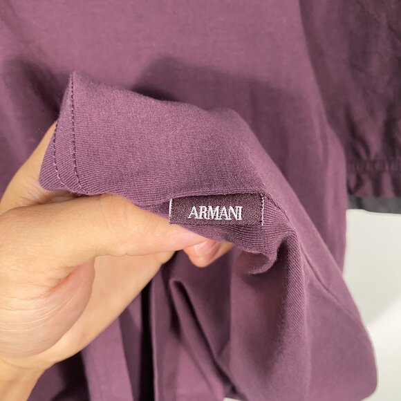 Armani Collezioni Maroon Polo Shirt Size L - Picture 2 of 5